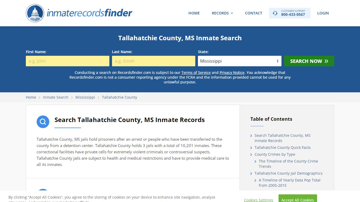 Tallahatchie County, MS Inmate Lookup & Jail Records Online